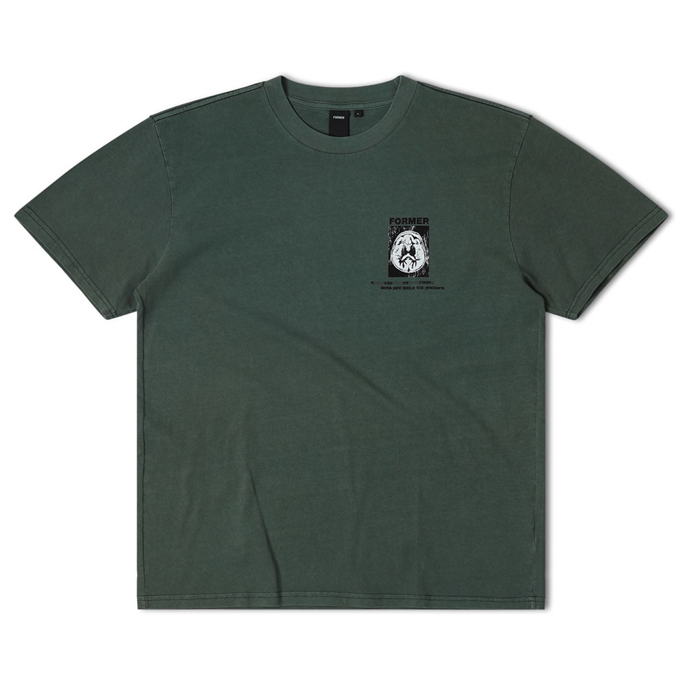Former Brain Scan Washed Green T-Shirt [Size: L]