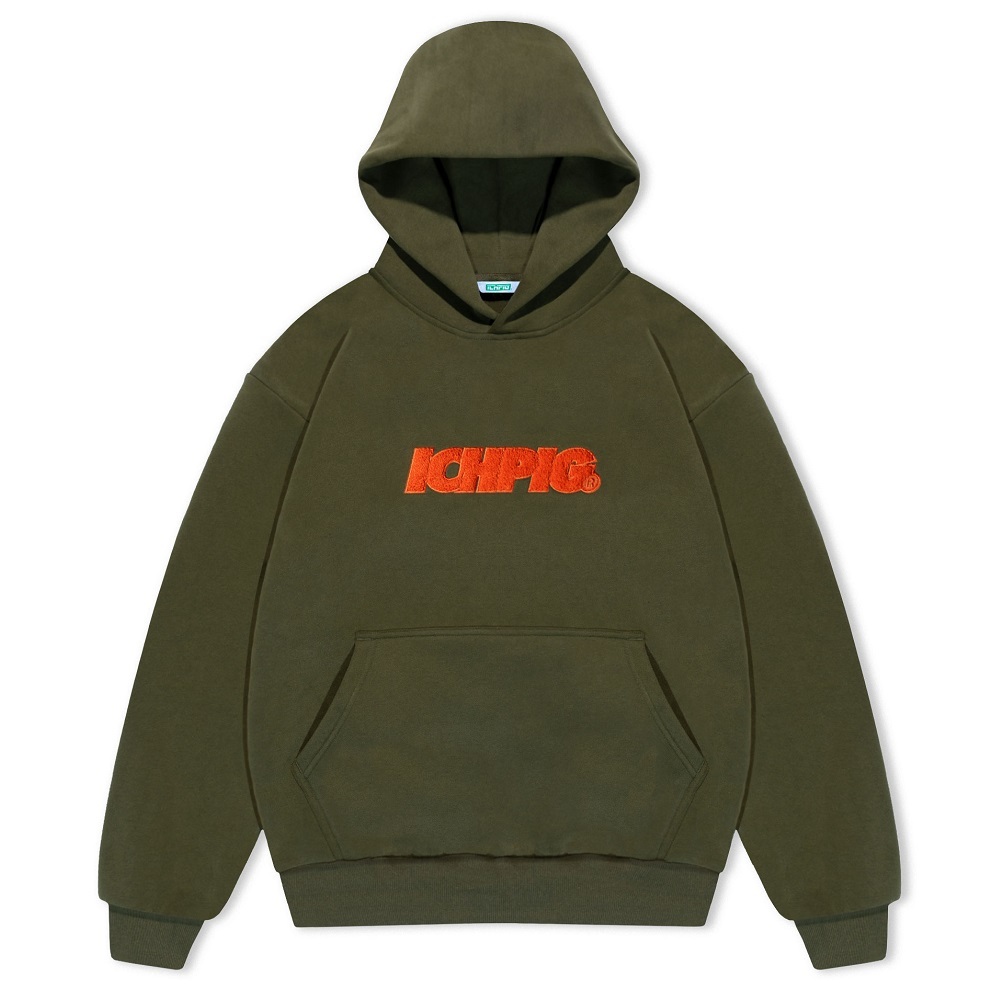 Ichpig Sprinters Chenille Olive Hoodie [Size: S]