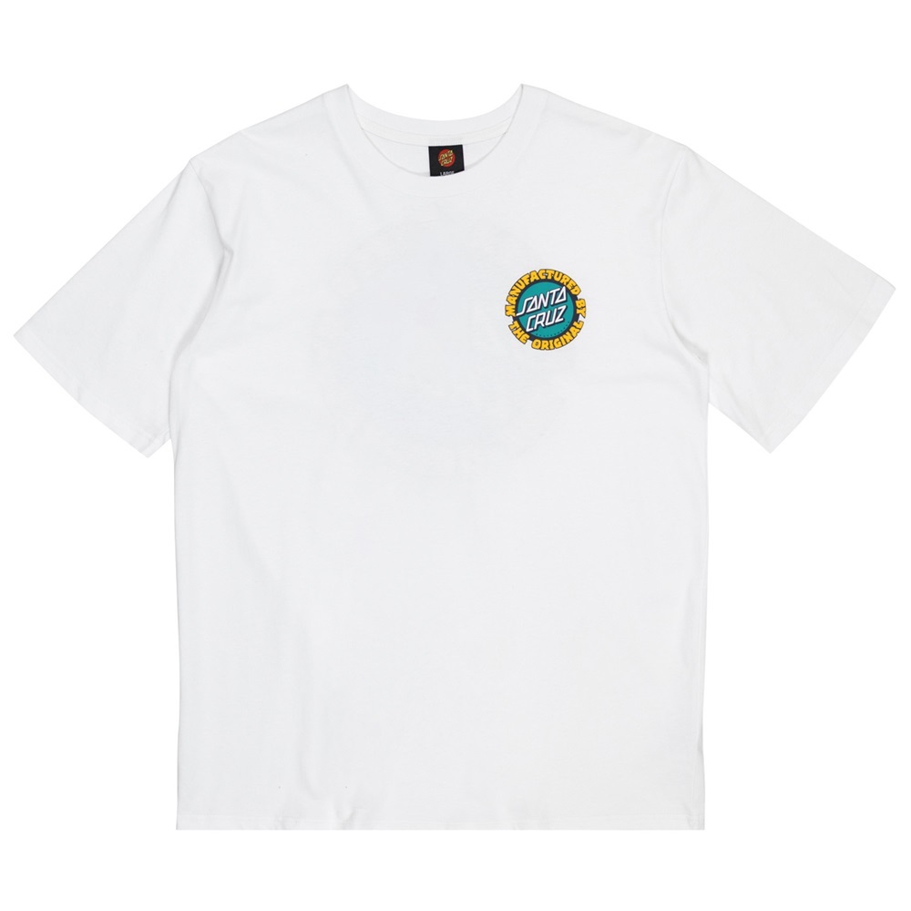 Santa Cruz Speed MFG Dot Puff White T-Shirt [Size: S]