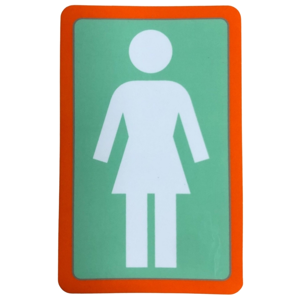 Girl Skateboards OG Decal 6" Sticker [Colour: Green White]