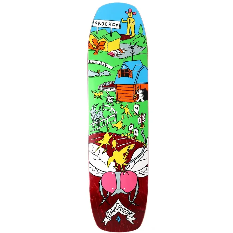 Krooked The Yard Manderson 8.5 Skateboard Deck