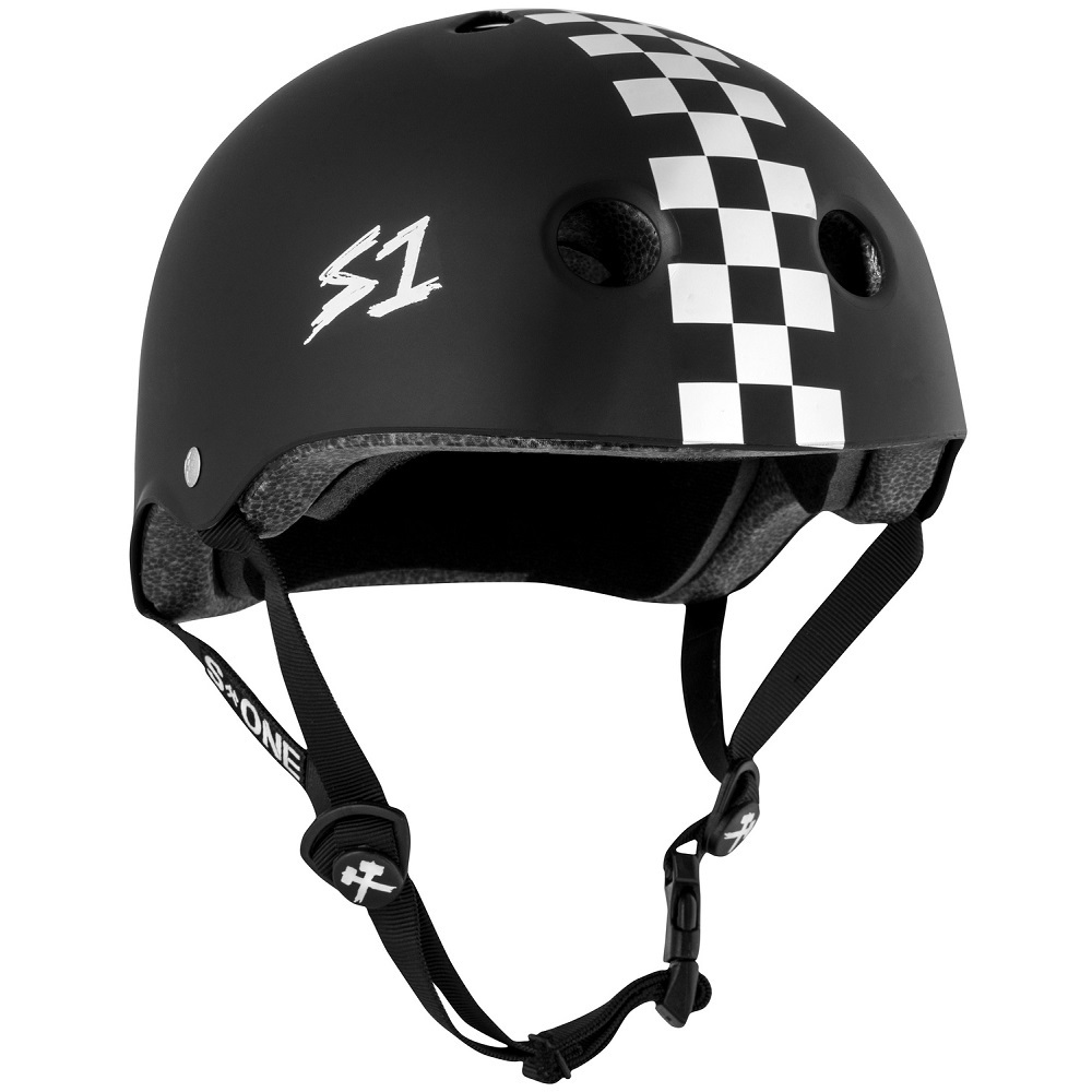 Casque S-ONE Mega Lifer Black Matte - Taille L (58-60 Cm) - Pour Skate, BMX, Roller Derby - Certification CPSC/ASTM