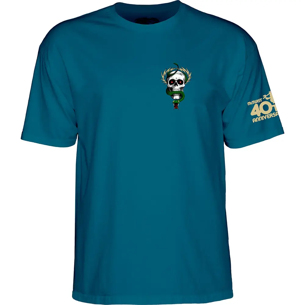 Powell Peralta McGill 40th Anniversary Galapagos Blue T-Shirt [Size: S]