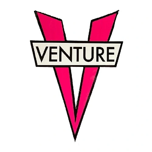 Venture Truck Bar Die Cut Small x 1 Skateboard Sticker [Colour: Pink]