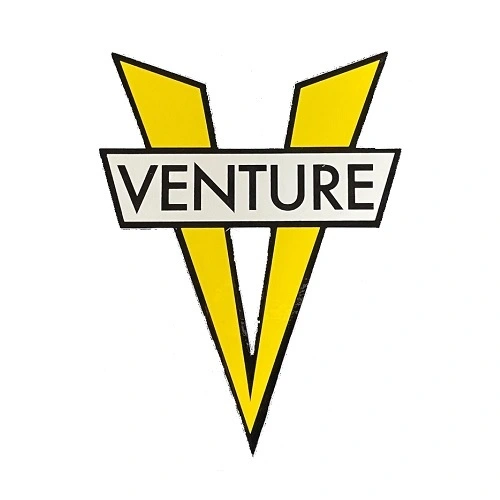 Venture Truck Bar Die Cut Small x 1 Skateboard Sticker [Colour: Yellow]