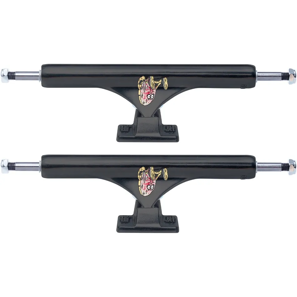 Slappy ST1 Inverted Curb Killer Black Set Of 2 Skateboard Trucks [Size: 8.50]