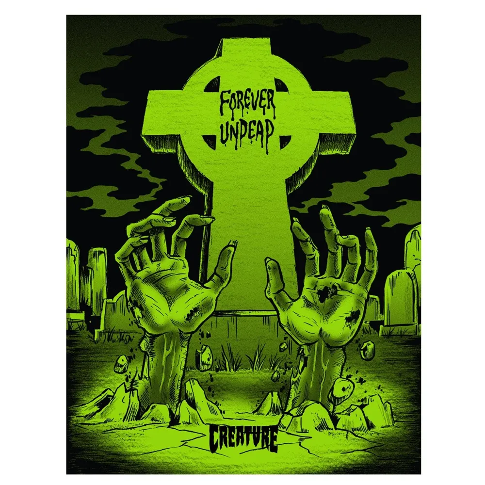 Creature Forever Undead Green Black Sticker