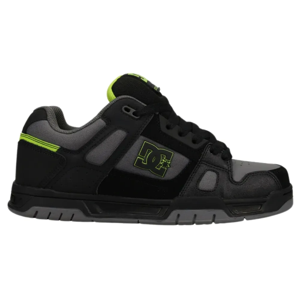 DC Stag Black Lime Mens Skate Shoes [Size: US 9]