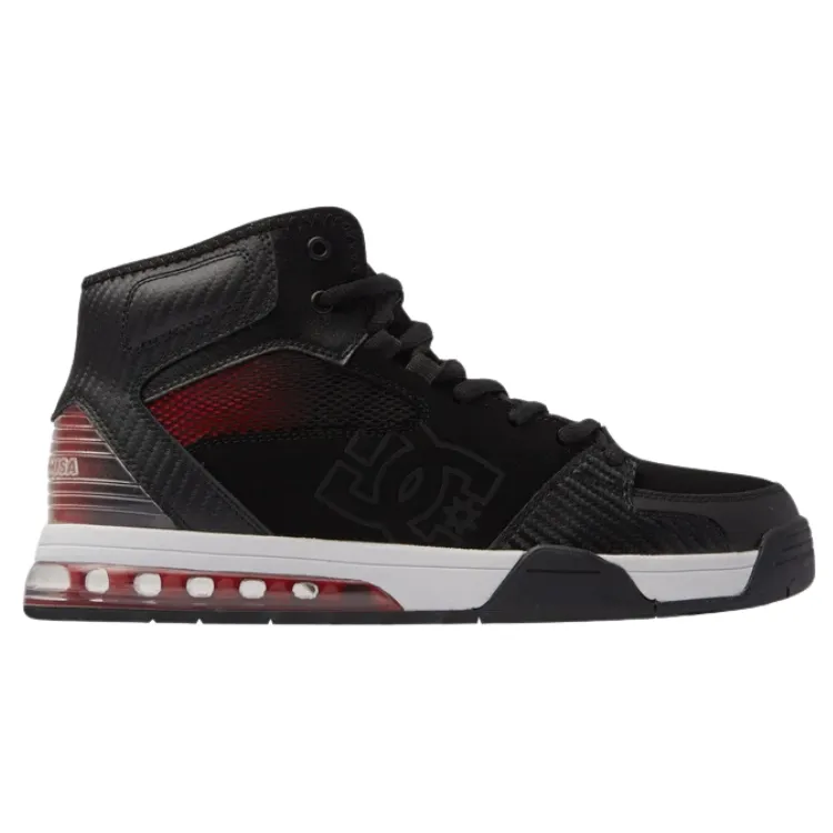DC Versatile Hi Black Grey Red Mens Skate Shoes [Size: US 10]