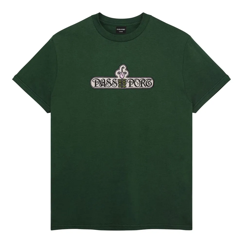 Passport Gardenia Forest Green T-shirt [Size: M]