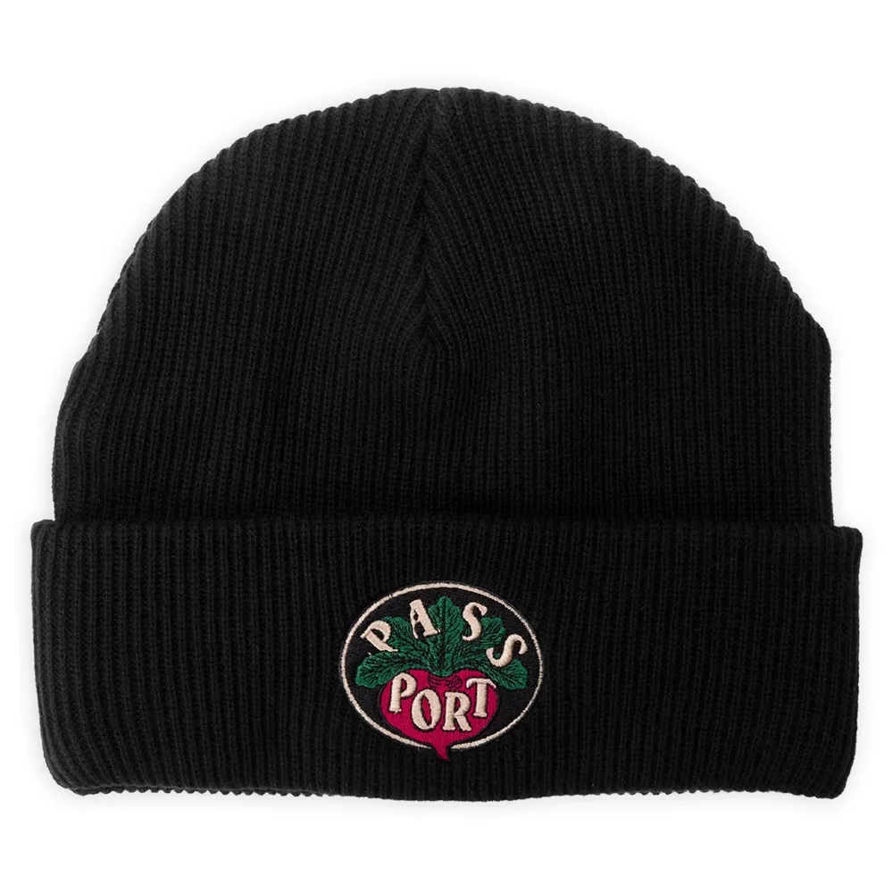 Passport Radish Black Beanie