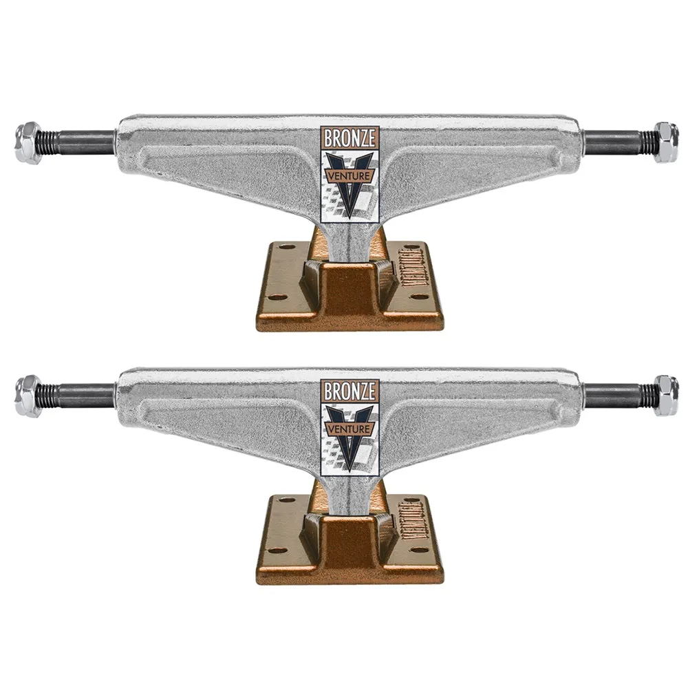Venture X Bronze Hi Team Set Of 2 Skateboard Trucks [Size: 5.60]