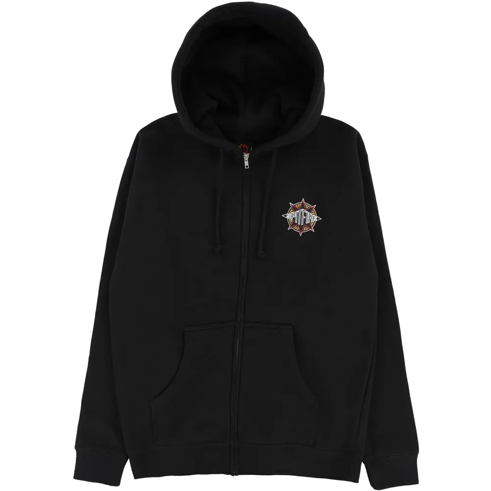 Spitfire Sure Shot Black Zip Hoodie [Size: M]