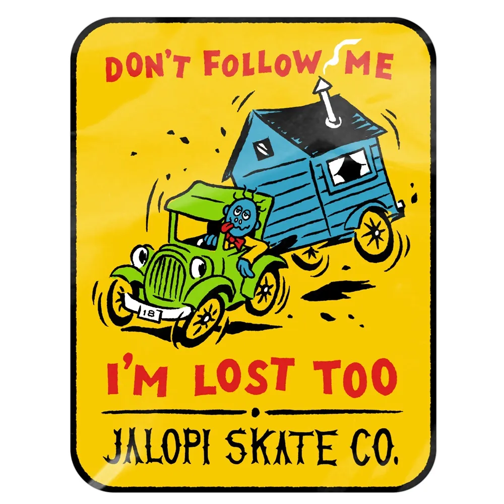 Anti Hero Jalopi Dont Follow Me Medium Sticker