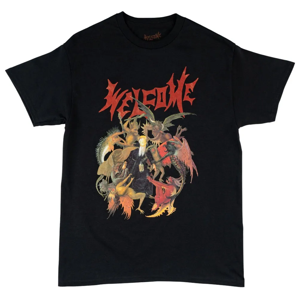 Welcome Skateboards Torment Black T-Shirt [Size: L]