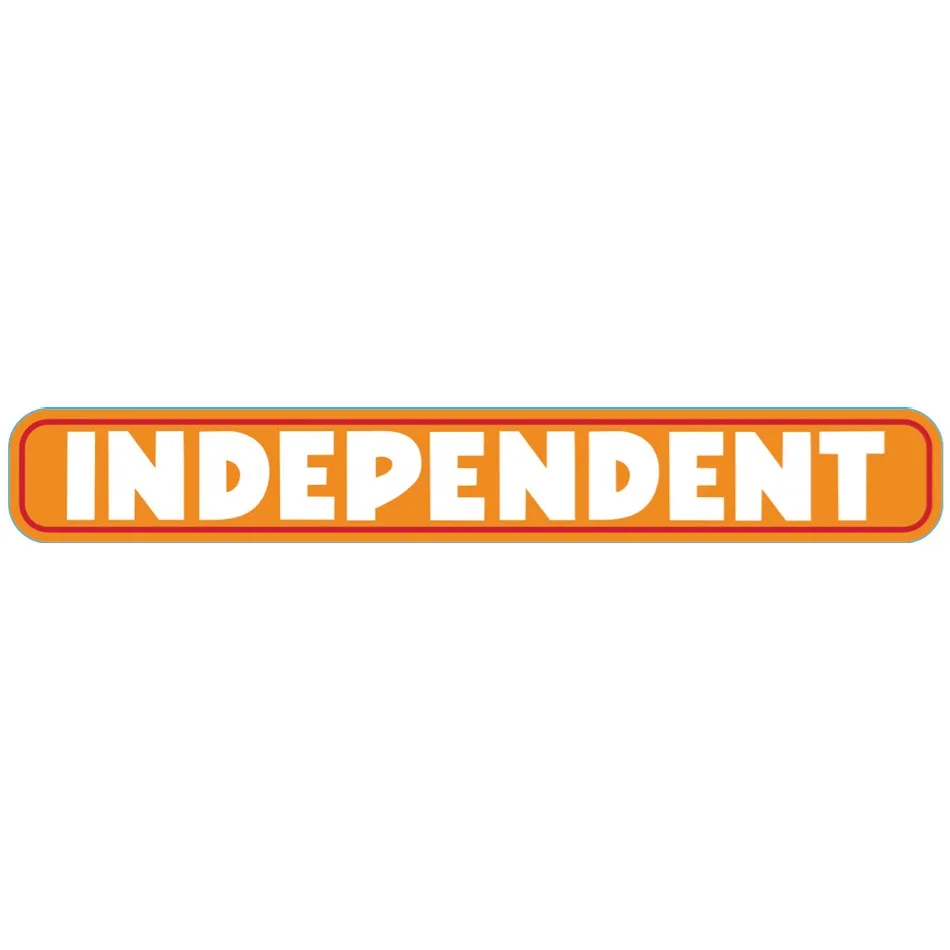 Independent Bar Logo Assorted 6 Inch Sticker [Colour: Orange]