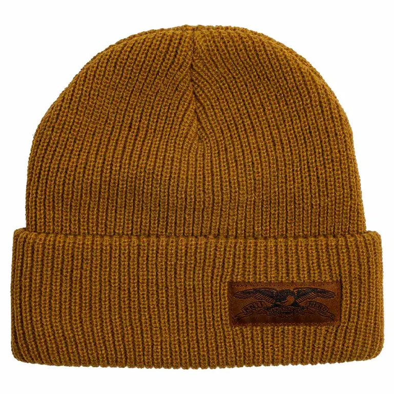 Anti Hero Stock Eagle Label Light Brown Beanie