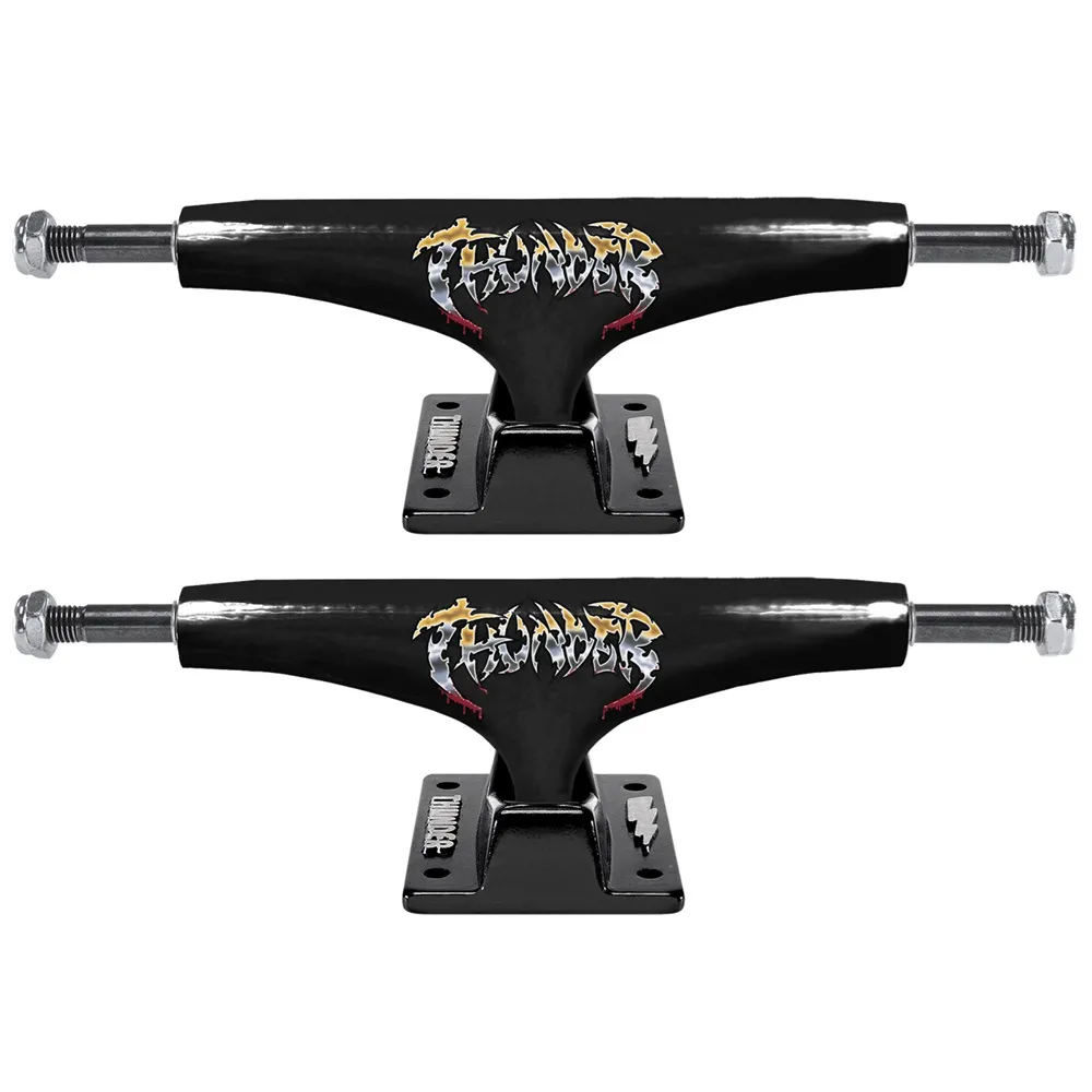 Thunder Hollow Light Severed Black Set Of 2 Skateboard Trucks [Size: 145]