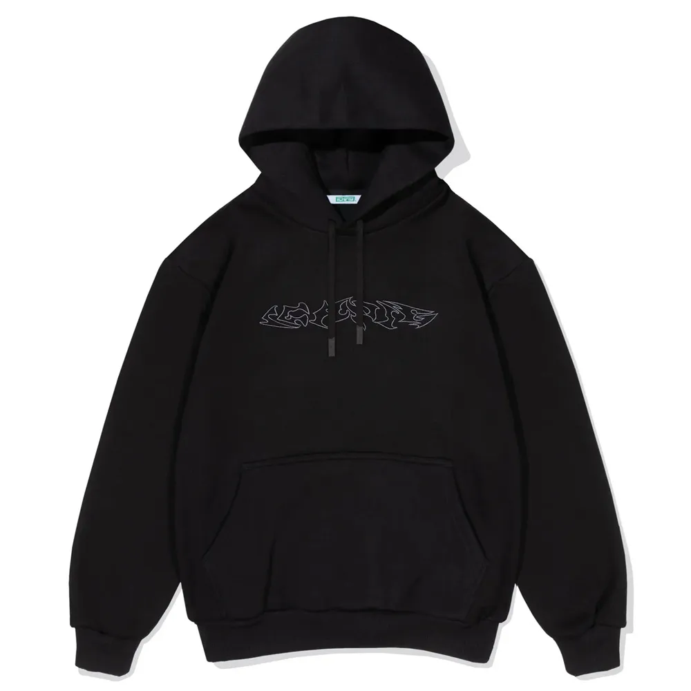 Ichpig Razor Pullcord Black Hoodie [Size: L]