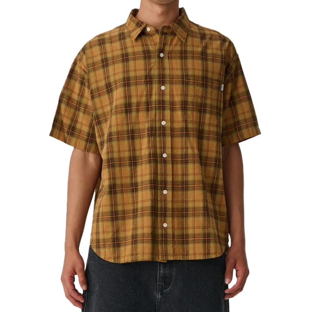 S/Double South Plaid Classic Spiced Button Up Shirt [Size: M]