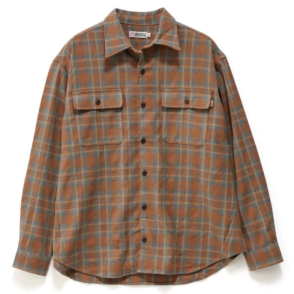 S/Double Plaid Sienna Long Sleeve Overshirt [Size: M]