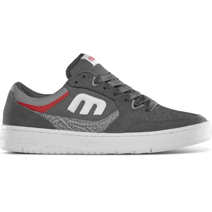 Etnies Loot Grey Light Grey Red Mens Skate Shoes [Size: US 10]
