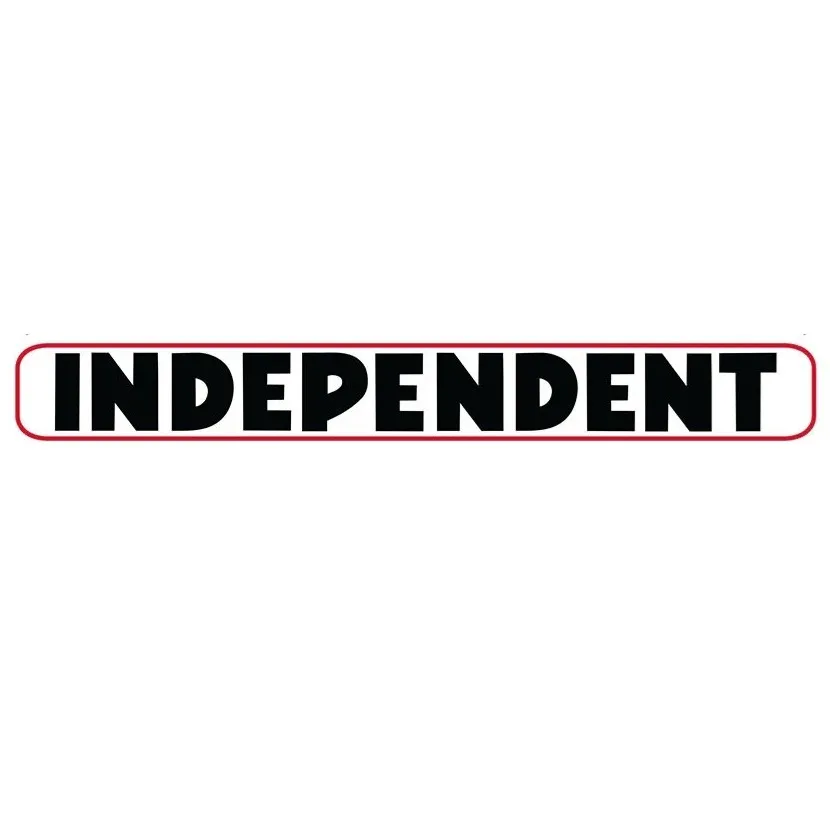 Independent Bar Logo Assorted 8 Inch Sticker [Colour: White]