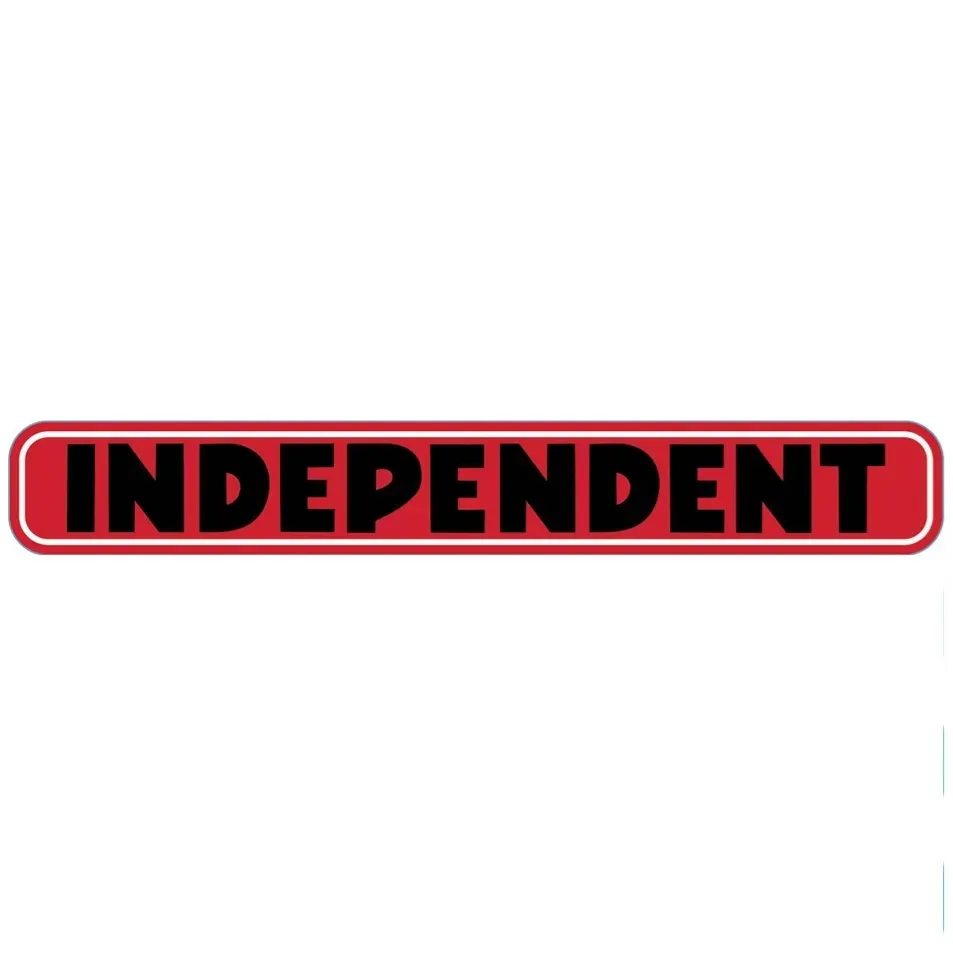 Independent Bar Logo Assorted 8 Inch Sticker [Colour: Red]