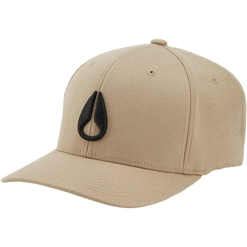 Nixon Deep Down Flexfit Athletic Khaki Hat [Size: S/M]