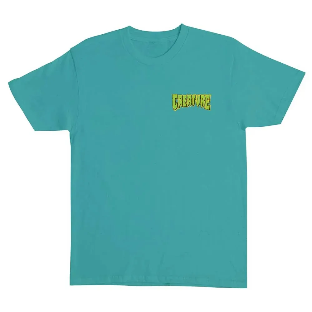 Creature Logo Spill Jade Dome T-Shirt [Size: M]