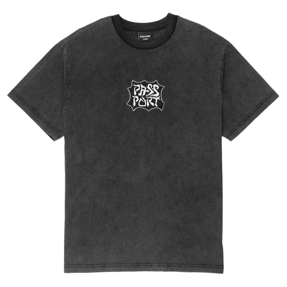 Passport Glyph Acid Black T-shirt [Size: M]