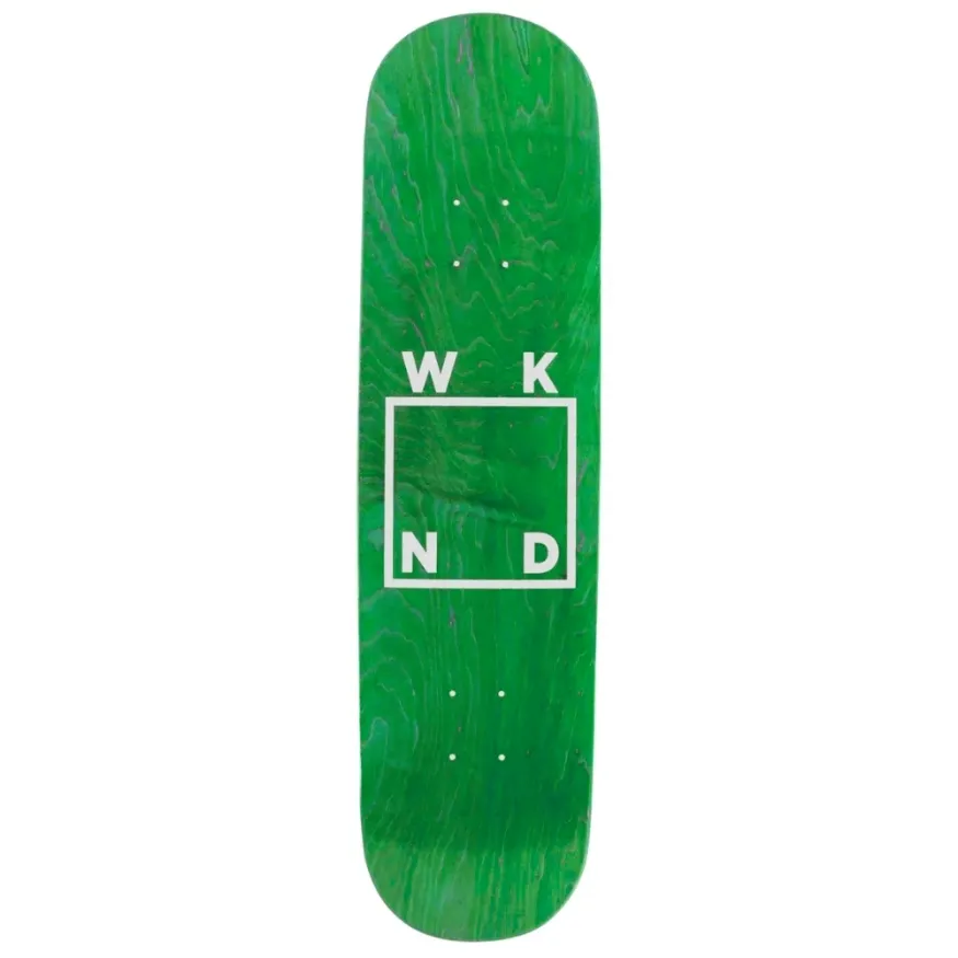 WKND OG Green White Logo TH Shape 8.5 Skateboard Deck