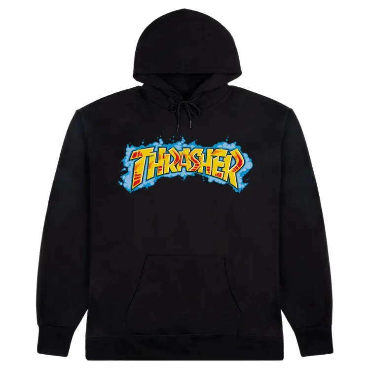 Thrasher Graff Black Hoodie [Size: M]