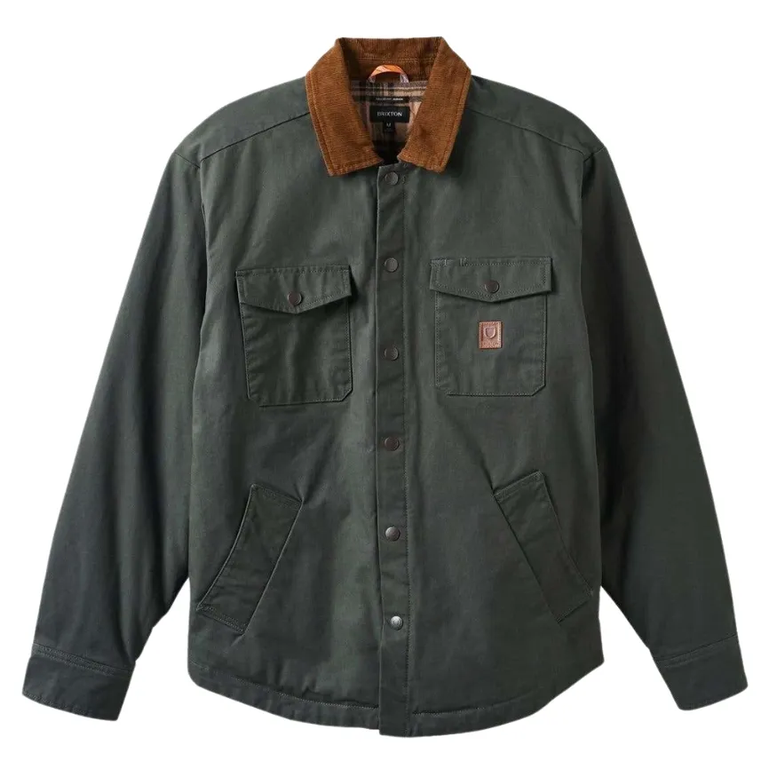 Brixton Builders Durham Lined Washed Black Jacket