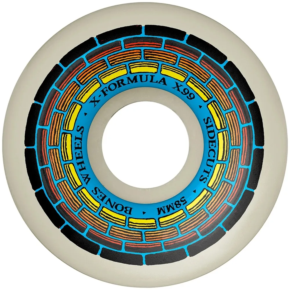 Bones X-Formula Wishing Well Side Cut V5 99A 58mm Skateboard Wheels