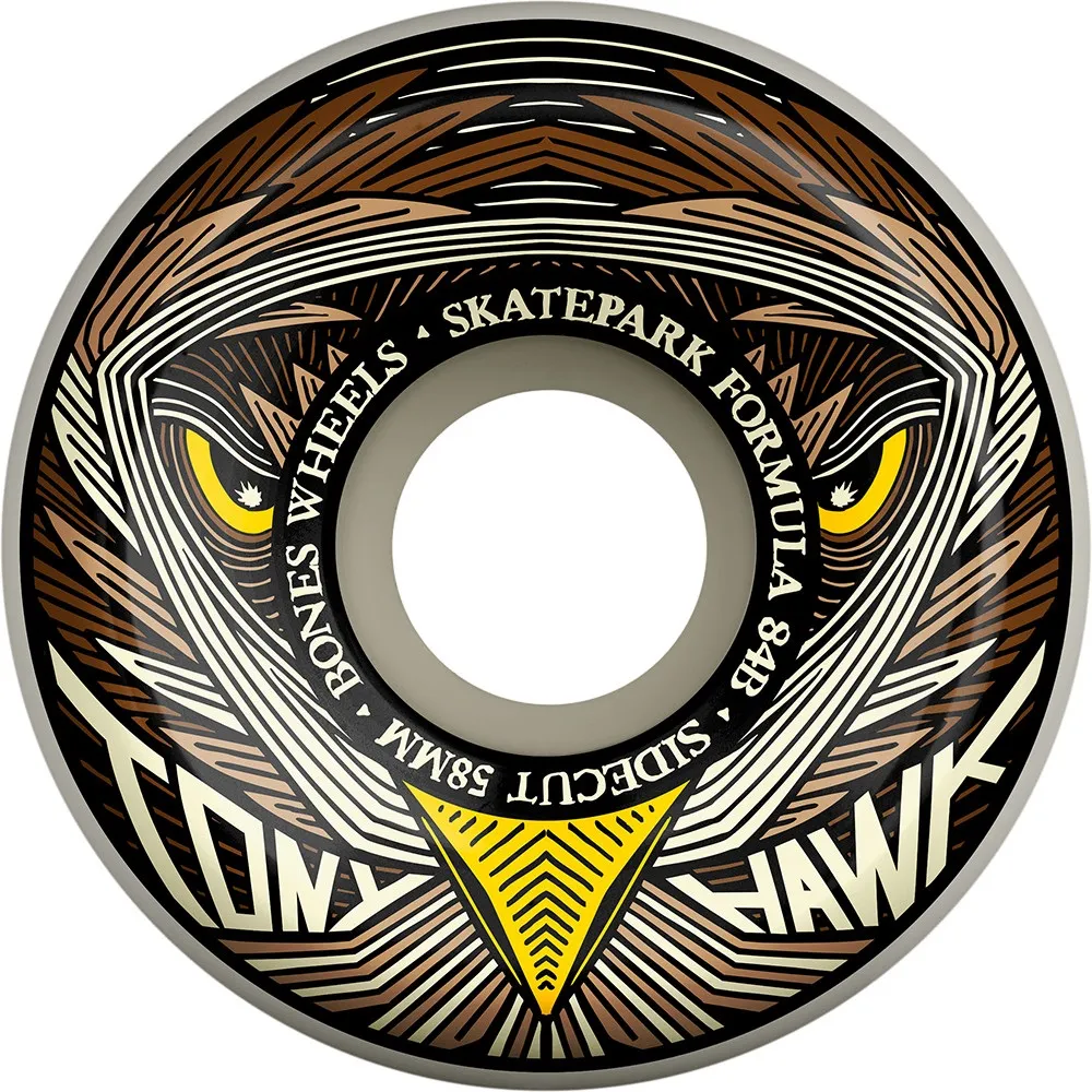 Bones Hawk Night Hawk Sidecut SPF 84B 58mm Skateboard Wheels