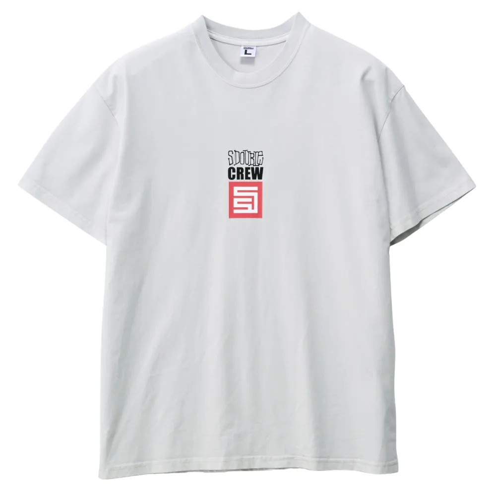 S/Double Crew Pigment Silver T-Shirt [Size: L]