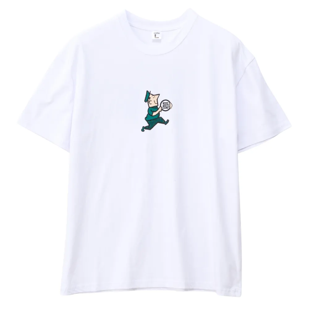 S/Double Man With Dot White T-Shirt [Size: M]