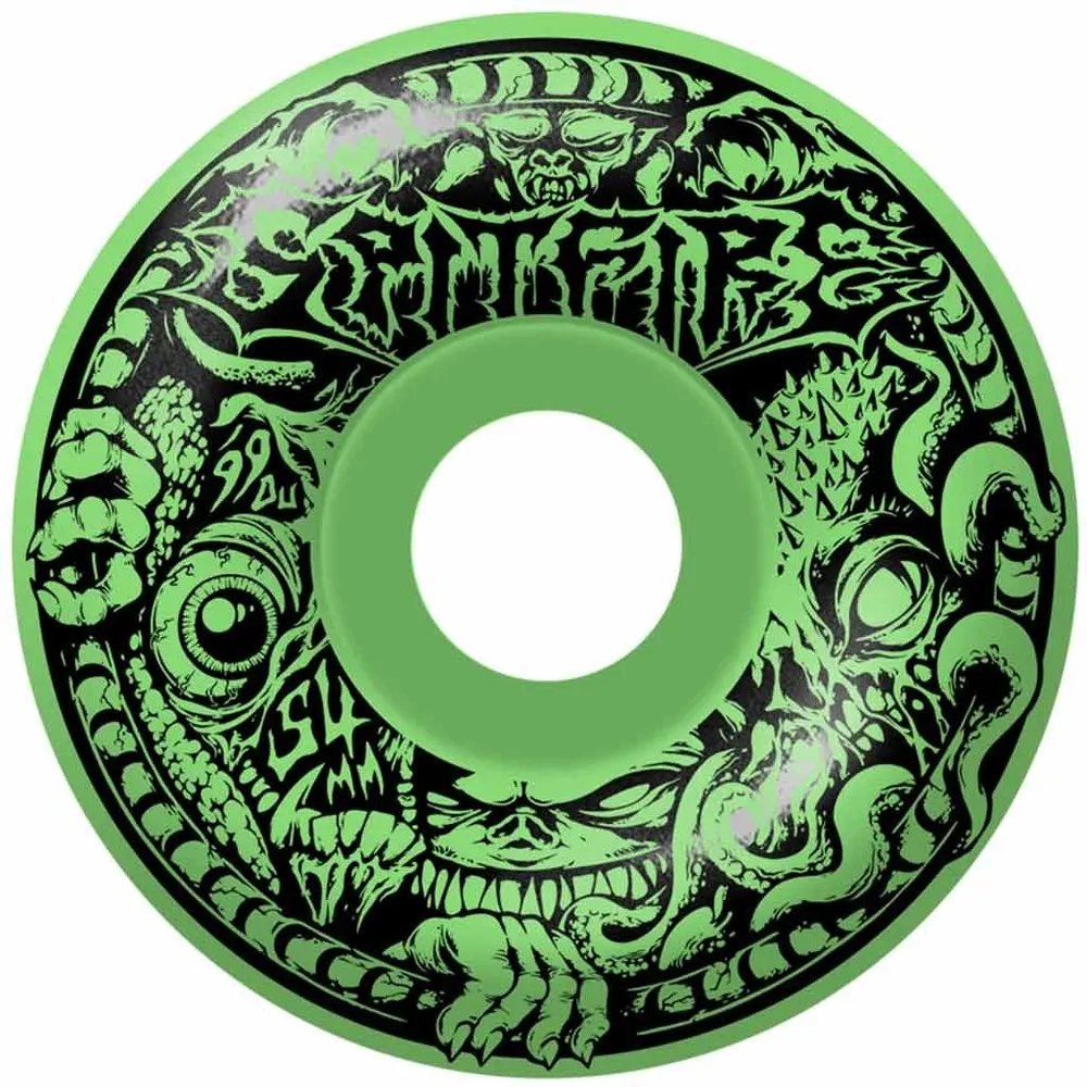 Spitfire Demon Gate Glow Radial Full F4 99D 54mm Skateboard Wheels