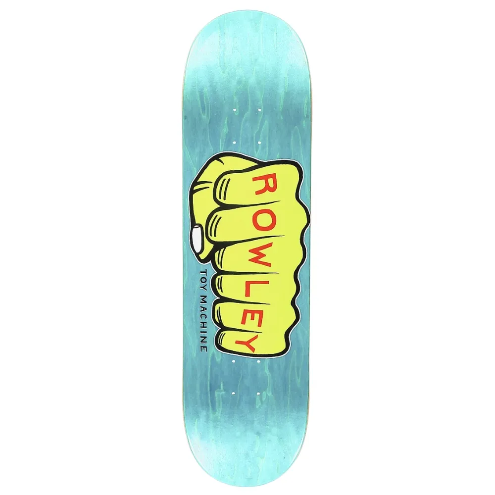Toy Machine Geoff Rowley Fists Light Blue 8.5 Skateboard Deck