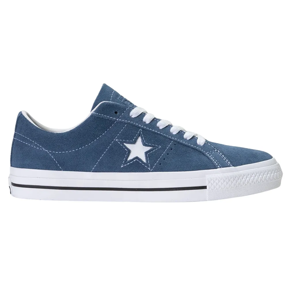 Converse One Star Pro OX Slacker Blue Black White Shoes [Size: US 9]