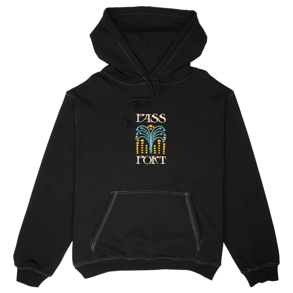 Passport Roman Candle Black Hoodie [Size: M]