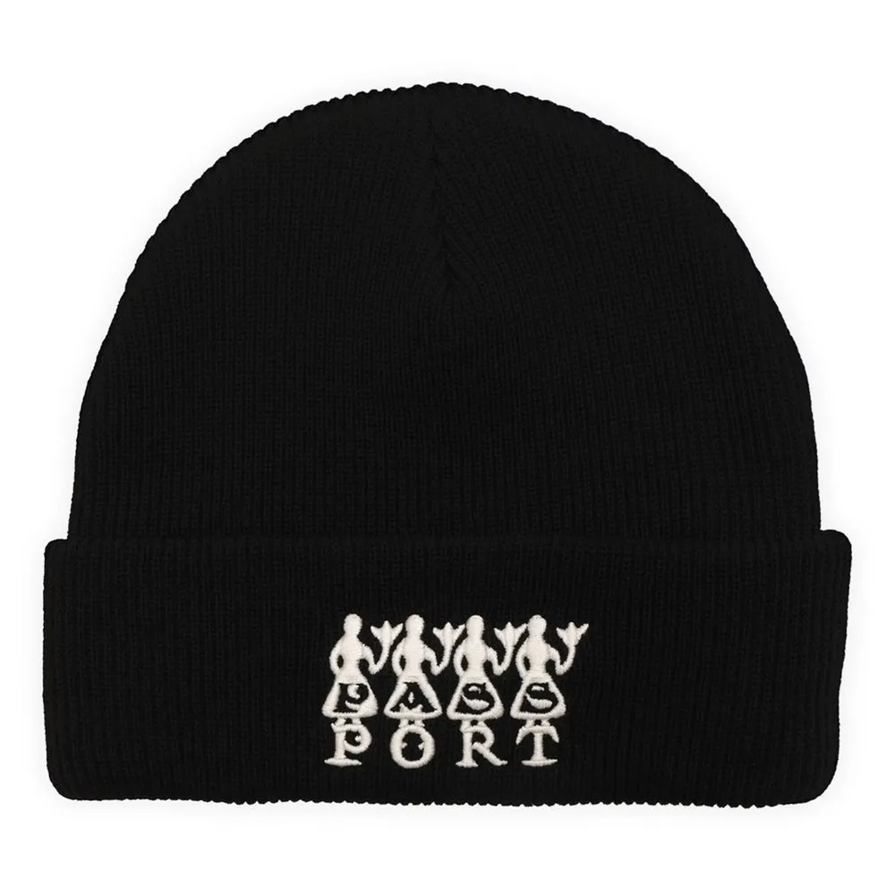 Passport 4 Flowers Organic Cotton Black Beanie