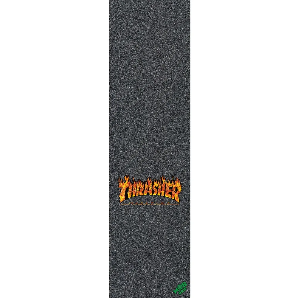 Mob X Thrasher Real Flame Small Perforated 9 x 33 Skateboard Grip Tape Sheet