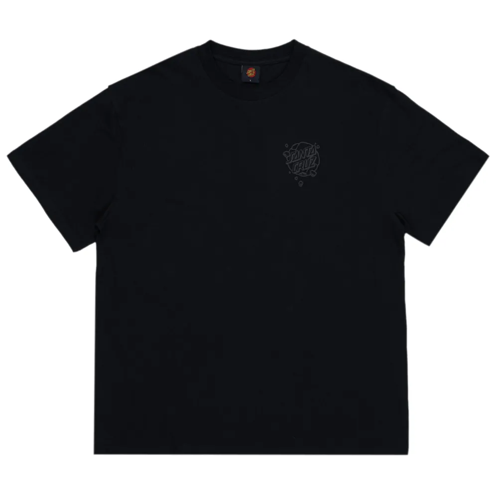 Santa Cruz Roskopp Destruct Face Mono Off Black T-Shirt [Size: M]