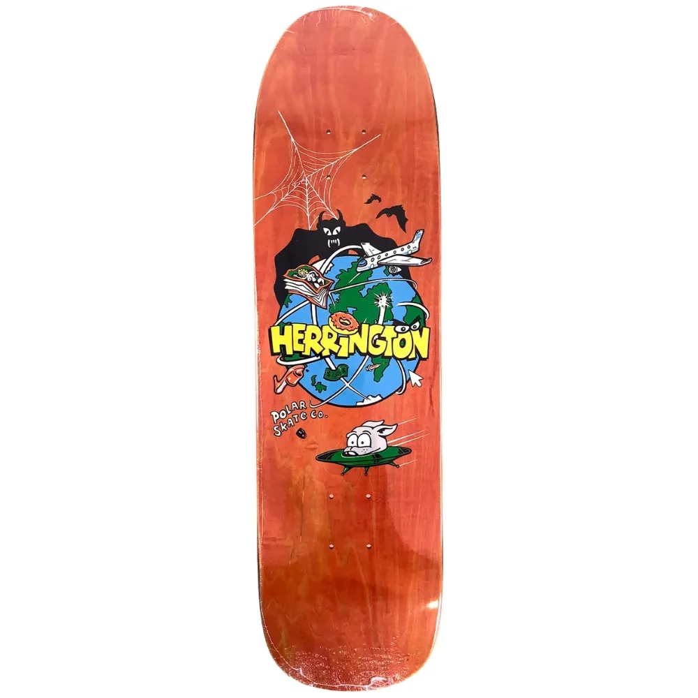 Polar Skate Co Aaron Herrington Planet 1991 Jr Shape 8.65 Skateboard Deck