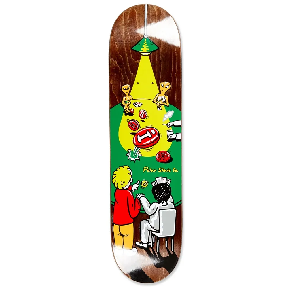 Polar Skate Co Oskar Rozenberg Poker Face 8.5 Skateboard Deck