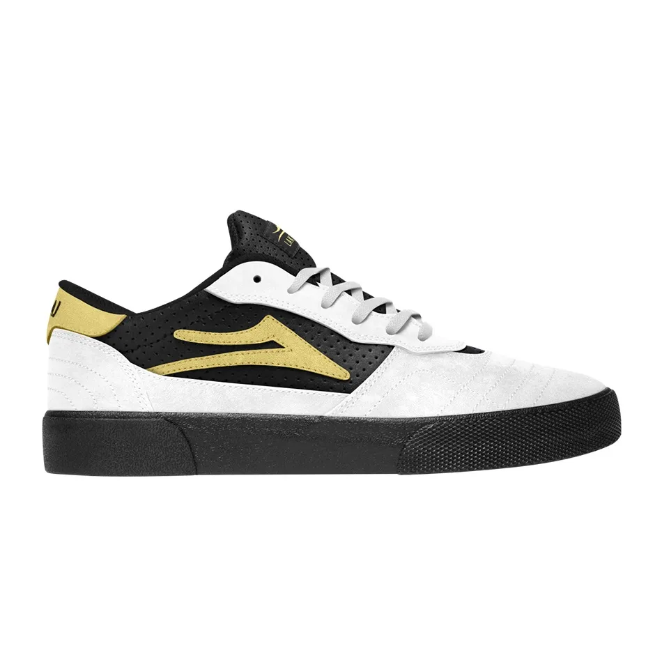 Lakai Cambridge White Banana Black Mens Skate Shoes [Size: US 9]