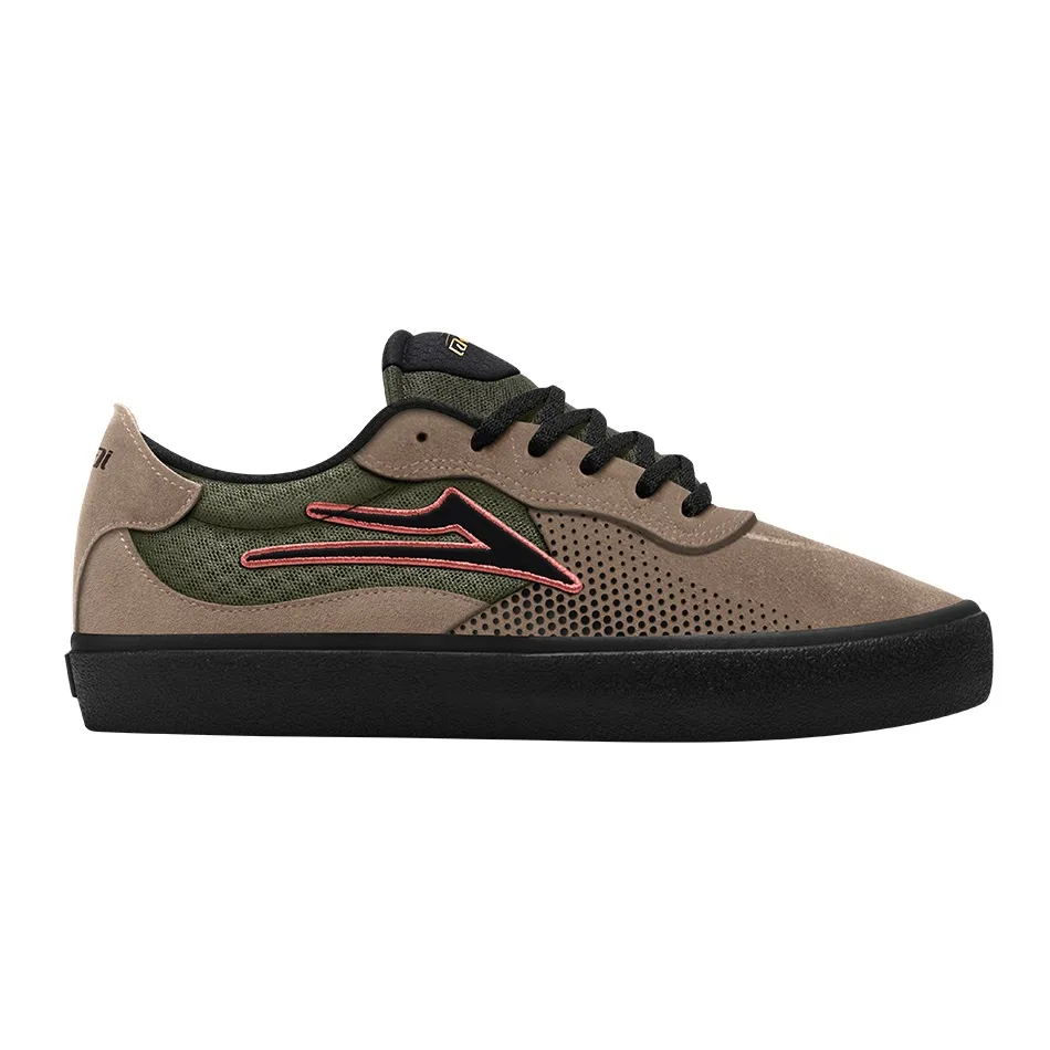 Lakai Essex Black Olive Brown Mens Skate Shoes [Size: US 10]