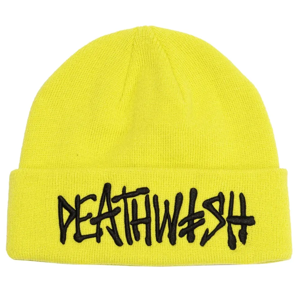 Deathwish OG Deathspray Yellow Beanie